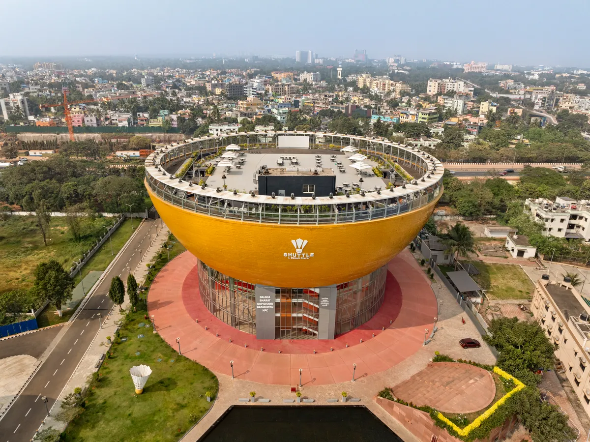 Shuttle Badminton Academy by Dalmia in Bhubaneswar built with SPD Concrete